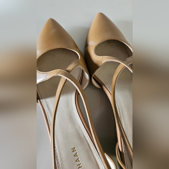 Cole Haan Nude Wedge sz.8 - Picture 9 of 10